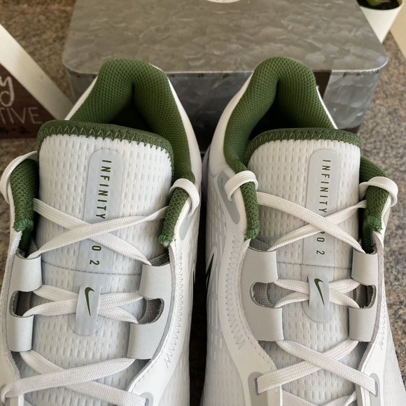 Nike React Infinity‎ Pro 2 Shoes DJ5593-102 White Green Spikeless Mens Size 12 - Picture 6 of 9